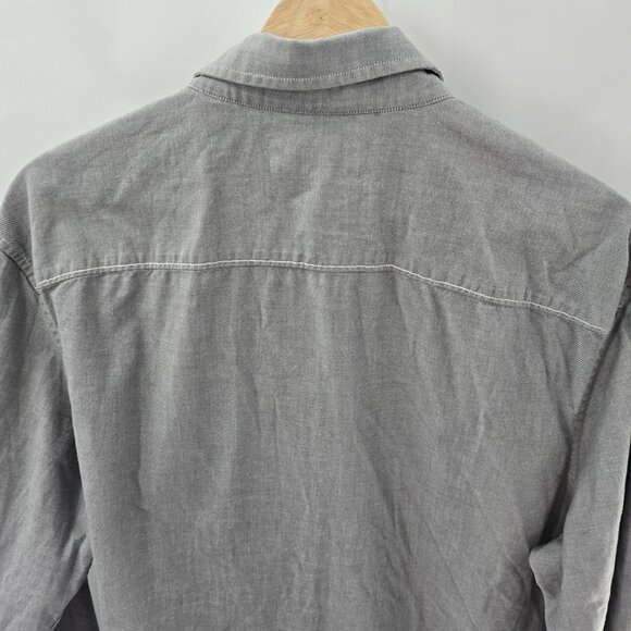 Original Penguin Gray Heritage Slim Fit Long Sleeved Button Up XL - Picture 5 of 9